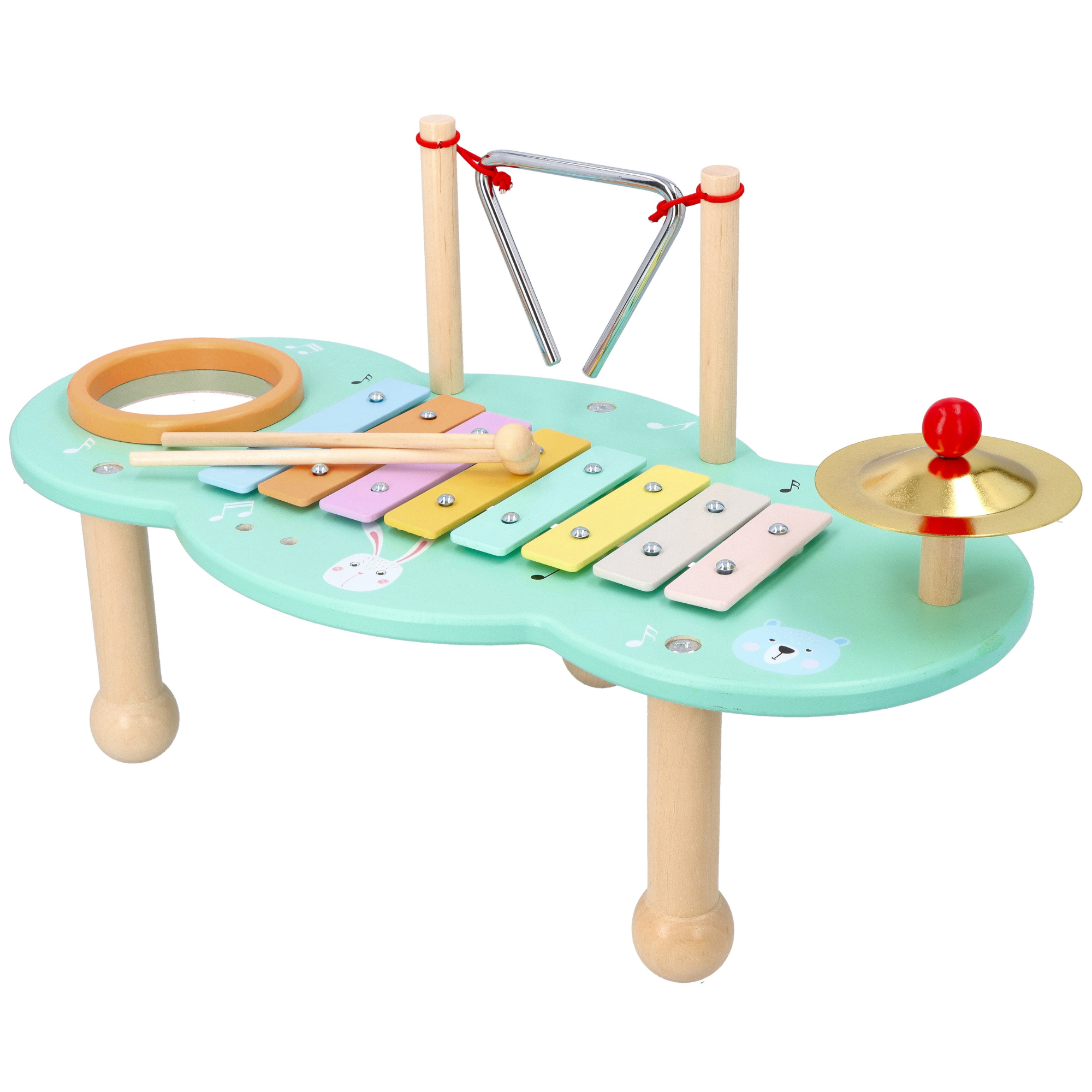 Xylophone En Bois Et Touches Colorées - Les Jeux Montessori