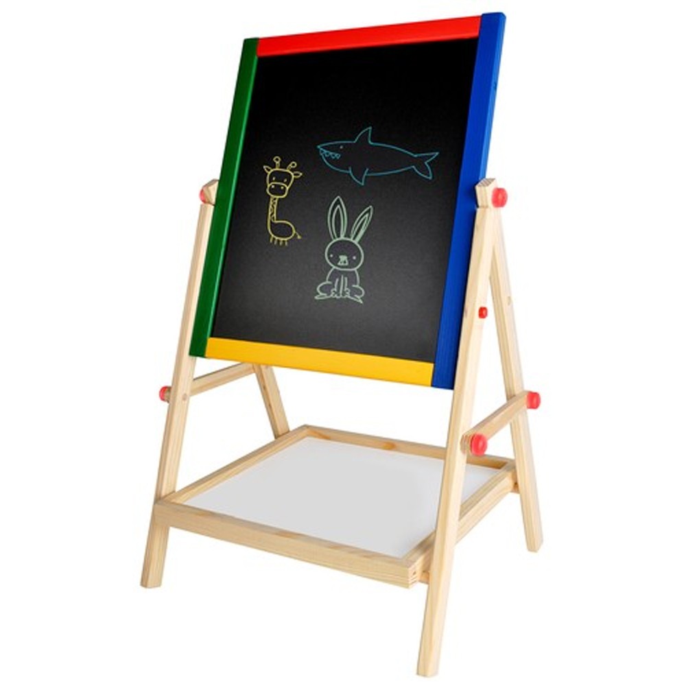 Chevalet bois de peintre pour enfant avec ardoise de dimensions