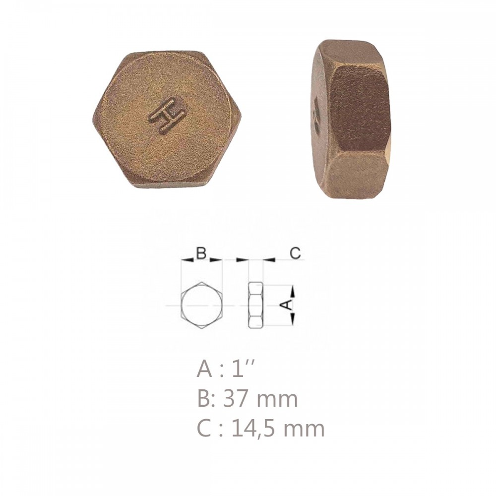 Bouchon laiton femelle F1/2' (15x21) NOYON & THIEBAULT - 234-15S2