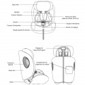 MAUI siège auto extensible pour enfant de 76 - 150 cm sans isofix nouvelles normes R129/2