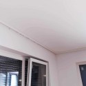 SIMI rail de tringle de plafond en PVC avec les glissières 120 Simple droit