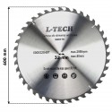 Lame de scie circulaire tct pour bois Ø 200x32x24T