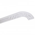 SIMI rail de tringle de plafond en PVC avec les glissières 120 Simple droit