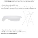 TEGGI Baignoire ergonomique bébé