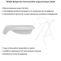 TEGGI Baignoire ergonomique bébé