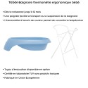 TEGGI Baignoire ergonomique bébé