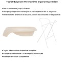 TEGGI Baignoire ergonomique bébé