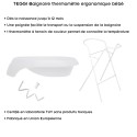 TEGGI Baignoire ergonomique bébé