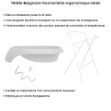 TEGGI Baignoire ergonomique bébé