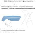 TEGGI Baignoire ergonomique bébé