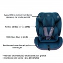 MAUI siège auto extensible pour enfant de 76 - 150 cm sans isofix nouvelles normes R129/2