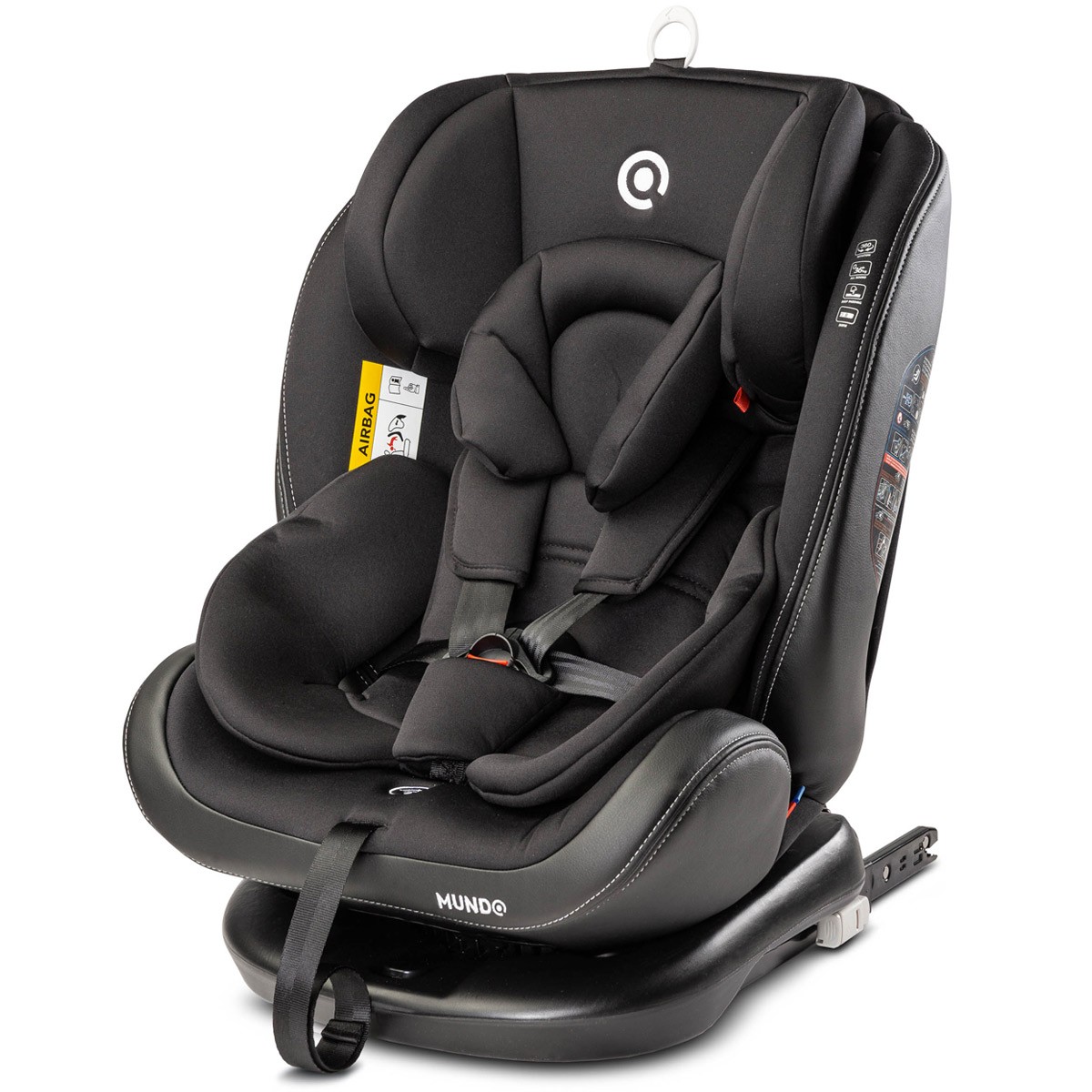 Caretero Mundo Isofix 0-36 kg Siège Auto Pivotant - Noir | Achetez sur eBay