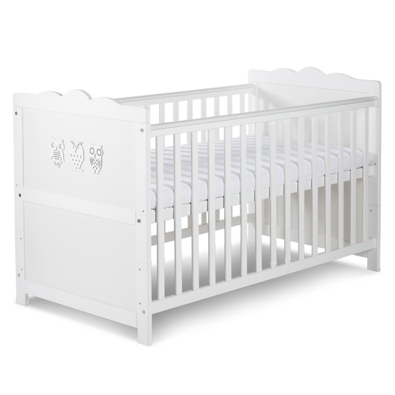 Pack chambre bébé blanc avec lit évolutif, table à langer et