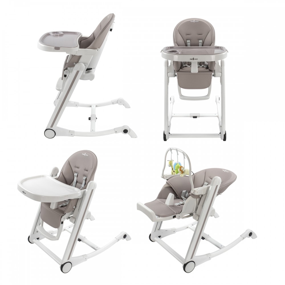 Chaise haute bébé réglable et inclinable avec plateau amovible