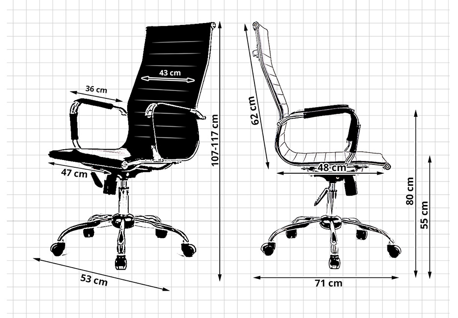 Кресла офисные высота спинки. Кресло офисное габариты – диаметр 580 мм, высота 840/970 мм «СН-213anx». Кресло Бюрократ 2d model. Офисное кресло 606f чертеж. Кресло руководителя сетчатое высота спинки 75 мм.