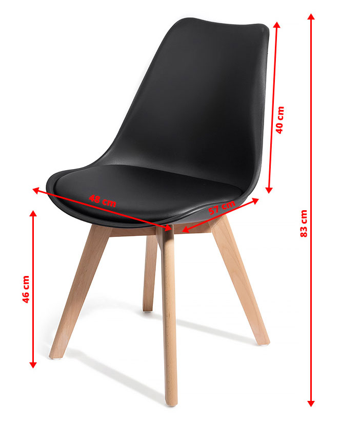 4 chaises brekka noir – design contemporain nordique scandinave ... Manger salle Créatif à Scandinave