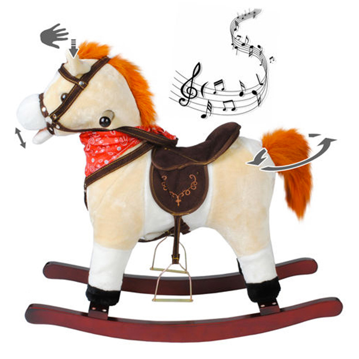 cheval à bascule musical