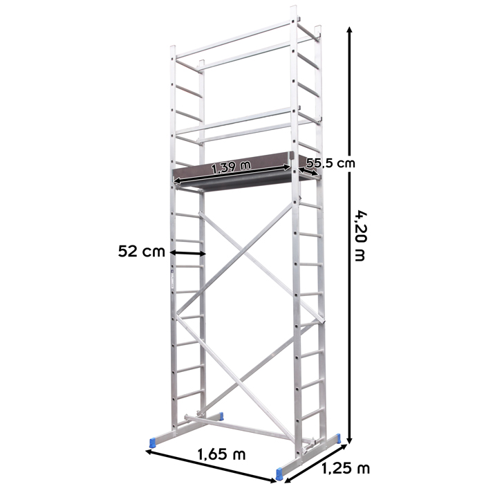 Dimensions de l'échafaudage