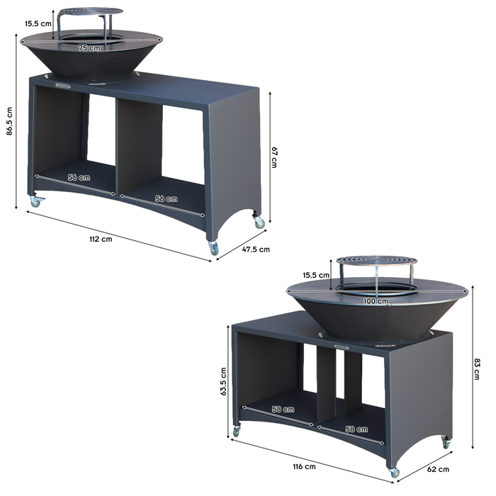 dimensions du brasero