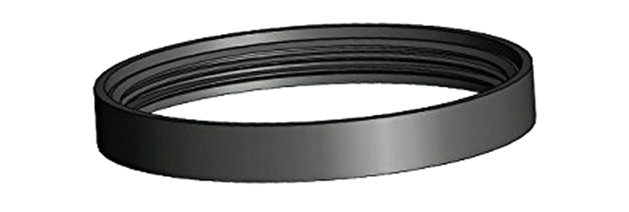 Joint en silicone ∅ 80 mm pour poêle haute température Noir